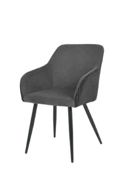 BETTY FAUTEUIL NOIR BI MATIERE