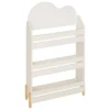 BIBLIOTHEQUE DOUCEUR ORGANIQUE BLANC D.61.5X18.5X100CM
