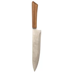 BLOC 5 COUTEAUX LAMES INOX ET MANCHE ACACIA