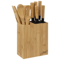 BLOCS 5 COUTEAUX AVEC USTENSILES BLACKBAMBOU