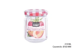 BOCAL CONFITURE 212ML VERRE