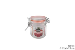 BOCAL HERMETIQUE CLIP METAL 100ML