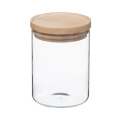 BOCAL VERRE ET BOIS HERMETIQUE 0.6L