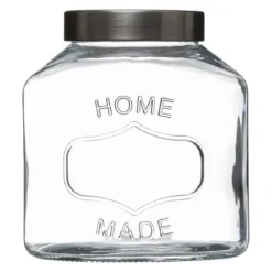 BOCAL VERRE ET INOX OVAL 2.5L