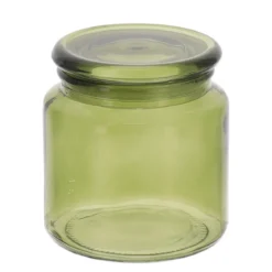 BOITE A COTON VERRE VERT OLIVE 500ML