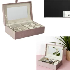 BOITE A BIJOUX ET MONTRES EN VELOURS