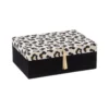 BOITE A BIJOUX IMPRIMEE LEOPARD 21CM