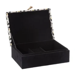 BOITE A BIJOUX IMPRIMEE LEOPARD 21CM