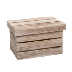 BOITE CAGETTE BOIS D.32X22X20CM