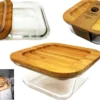 BOITE CARREE VERRE BAMBOU 800ML