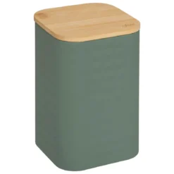 BOITE CARRE METAL BAMBOU SENSIA TAILLE L