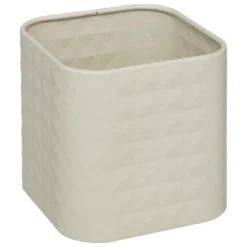 BOITE CARRE METAL BAMBOU SENSIA TAILLE S