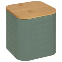 BOITE CARRE METAL BAMBOU SENSIA TAILLE S