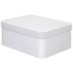 BOITE CARTON POLYBOX ARCHE BEIGE D.30.5X24X12.8CM