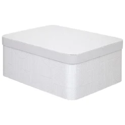 BOITE CARTON POLYBOX ARCHE BEIGE D.28X22X11.5CM
