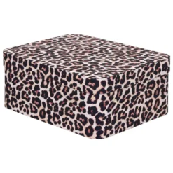BOITE CARTON POLYBOX LEOPARD D.35X26X14.5CM