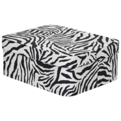 BOITE CARTON POLYBOX ZEBRA D.28X22X11.5CM
