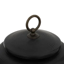 BOITE CERAMIQUE JIL NOIR D.14CM