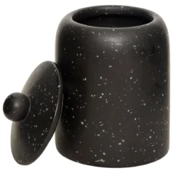 BOITE CERAMIQUE WONJ NOIR D.12CM