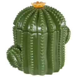 BOITE CERAMIQUE YUCATAN VERT L.15.5CM