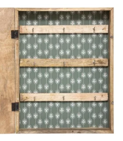 BOITE CLE BOIS FOLK 30X38CM
