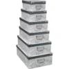 BOITE COIN METAL DELICAT NOIR ET BLANC 28X19.5X10.8CM