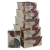 BOITE COINS METAL ABSTRAIT D.36X24.5X12.5CM