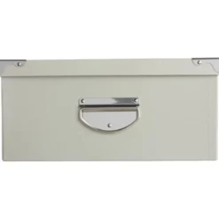 BOITE COINS METAL GRIS 48X33.5X16CM