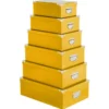 BOITE COINS METAL UNI JAUNE D.40X26.5X13.8CM