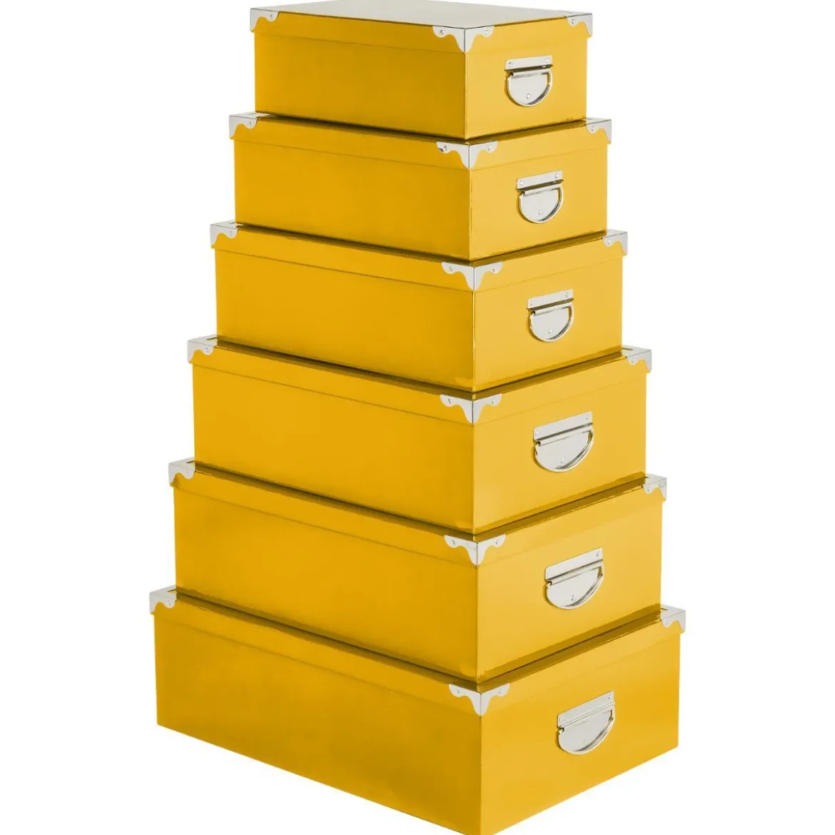 BOITE COINS METAL UNI JAUNE D.40X26.5X13.8CM