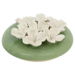 BOITE DECO CERAMIQUE FLEUR DE ROSE