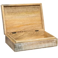 BOITE DECO RECTANGLE BOIS RITUAL D.25X17.5X7.5CM
