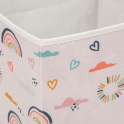 BOITE DE RANGEMENT ARC EN CIEL AOP 29X29CM