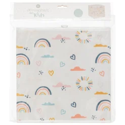 BOITE DE RANGEMENT ARC EN CIEL AOP 29X29CM