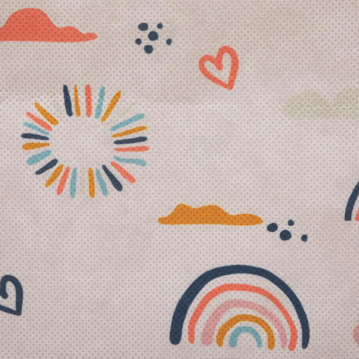 BOITE DE RANGEMENT ARC EN CIEL AOP 29X29CM