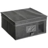BOITE DE RANGEMENT GRIS CHINE 30X30X15CM