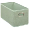 BOITE DE RANGEMENT GRIS SAUGE CHINE 15X31CM
