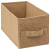 BOITE DE RANGEMENT TOILE DE JUTE 15X31CM