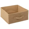 BOITE DE RANGEMENT TOILE DE JUTE 31X15CM