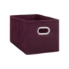 BOITE DE RANGEMENT 15X31CM AUBERGINE