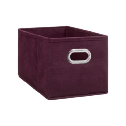 BOITE DE RANGEMENT 15X31CM AUBERGINE