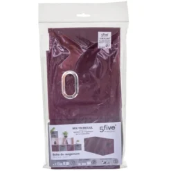 BOITE DE RANGEMENT 15X31CM AUBERGINE
