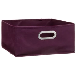 BOITE DE RANGEMENT 31X15CM AUBERGINE