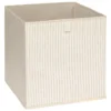 BOITE DE RANGEMENT 31X31CM BEIGE COTTY