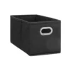 BOITE DE RANGEMENT 15X31CM GRIS ANTHRACITE