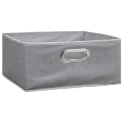 BOITE DE RANGEMENT 31X15CM GRIS CLAIR CHINE