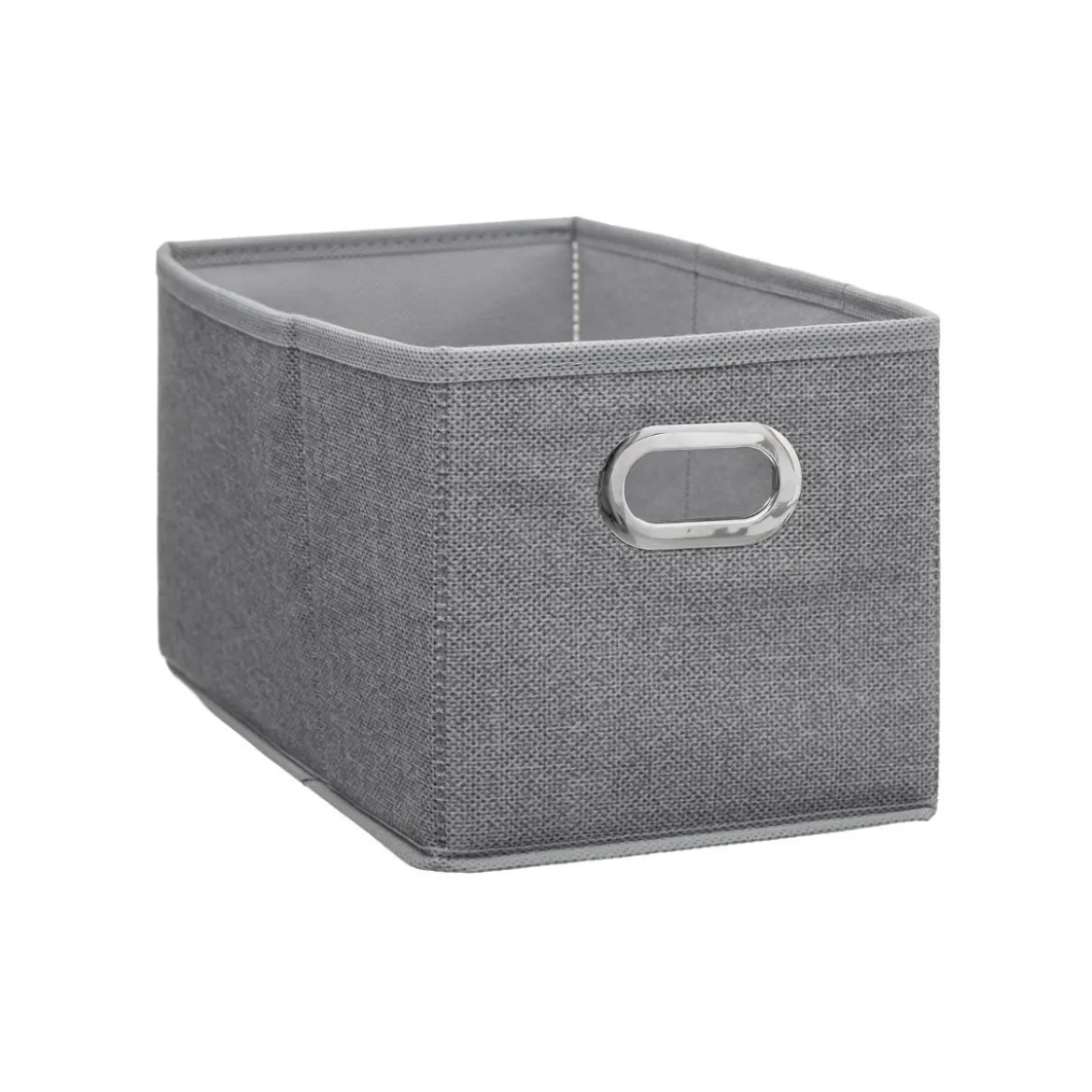 BOITE DE RANGEMENT 15X31CM GRIS CLAIR CHINE