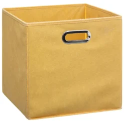 BOITE DE RANGEMENT 31X31CM JAUNE
