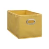 BOITE DE RANGEMENT 15X31CM JAUNE