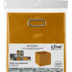 BOITE DE RANGEMENT 31X31CM MOUTARDE